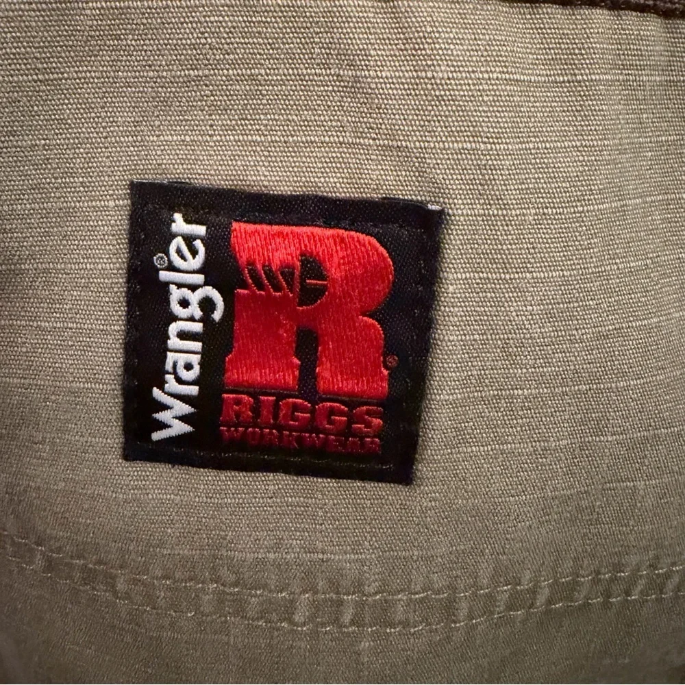 Wrangler Riggs Workwear Flannel Lined Cargo Pants Men’s 36x34 Khakis - Picture 3 of 7